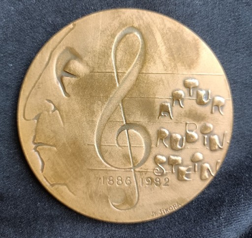 Zdjęcie oferty: Medal - Artur Rubinstein, 1984 r. Brąz 