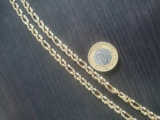 Zdjęcie oferty: złoty łańcuszek męski figaro 585 23gr 66cm Włoski