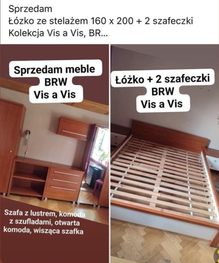 Zdjęcie oferty: Sypialnia BRW vis a vis