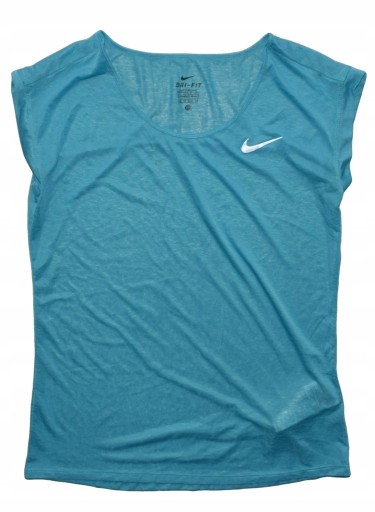 Zdjęcie oferty: Nike dri-fit niebieski błękitny t-shirt S sportowy