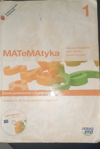 Zdjęcie oferty: Matematyka 1, nowa era, zakres podstawowy