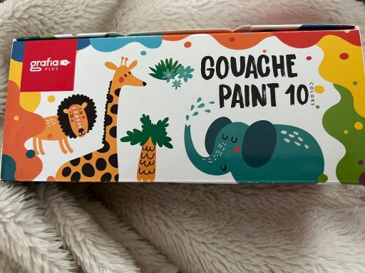 Zdjęcie oferty: Gouache paint farby gwasze 10 słoików neon i Broka