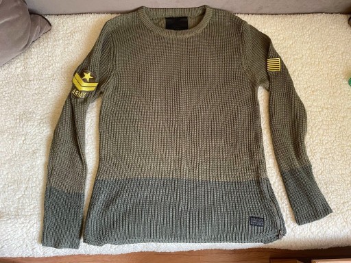 Zdjęcie oferty: Sweter męski w stylu wojskowym Adrian Hammond L