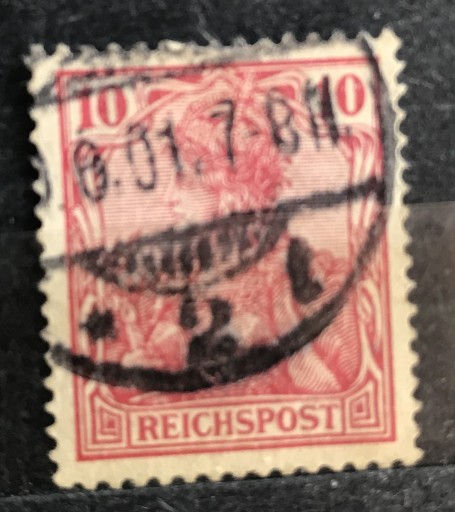 Zdjęcie oferty: Z 8_11. 1900. D.Reich.  Mi 56. Stemplowany.