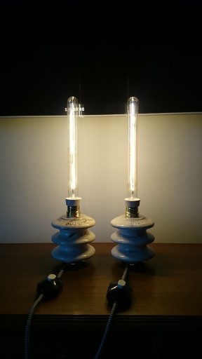 Zdjęcie oferty: 2 LAMPKI NOCNE LOFT IZOLATORY INDUSTRIAL WYJĄTKOWE
