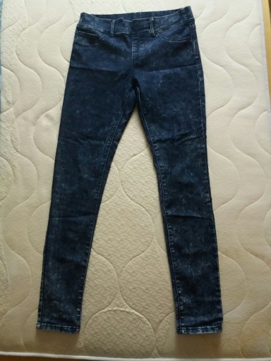 Zdjęcie oferty: Granatowe tregginsy rurki marmurki Denim Co. 40 L 