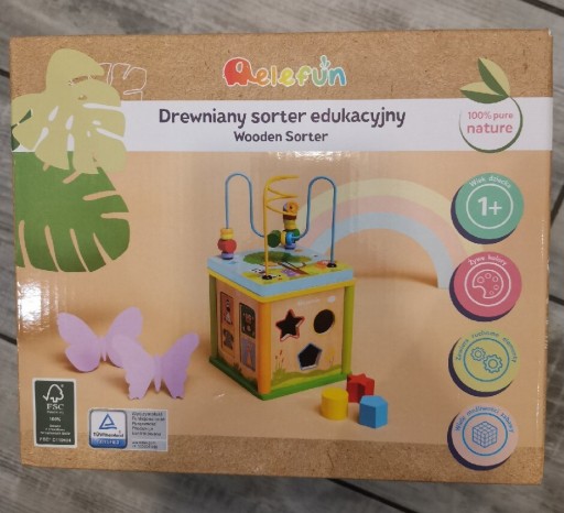 Zdjęcie oferty: Drewniany sorter edukacyjny elefun