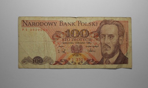 Zdjęcie oferty: stary banknot PRL 100 złotych PS