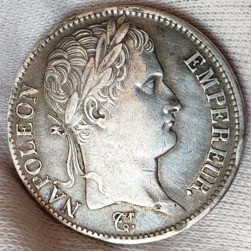 Zdjęcie oferty: Napoleon I 5 francs (franków) Francja 1808 B