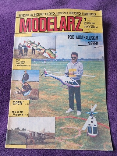 Zdjęcie oferty: Czasopismo Modelarz 1/1992