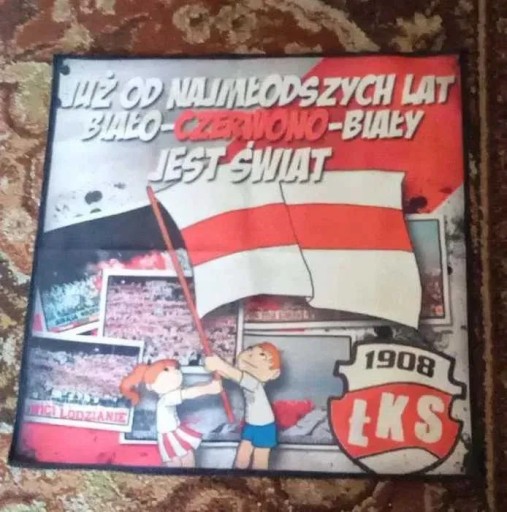 Zdjęcie oferty: Mini flaga ŁKS-u dla dzieci