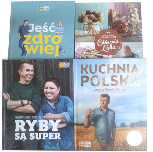 Zdjęcie oferty: JEŚĆ ZDROWIEJ+RYBY+CUKIERNIA+KUCHNIA SŁONA (BDB)