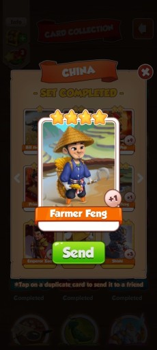 Zdjęcie oferty: Farmer Feng / Rolnik Fen karta do gry coin master 