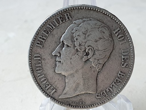 Zdjęcie oferty: 5 Franków Belgia  1849 r 
