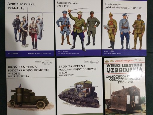 Zdjęcie oferty: 6 książek POLSKA - ROSJA 1914-1921