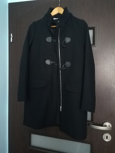 Zdjęcie oferty: ZARA płaszcz czarny wełniany r. S/36