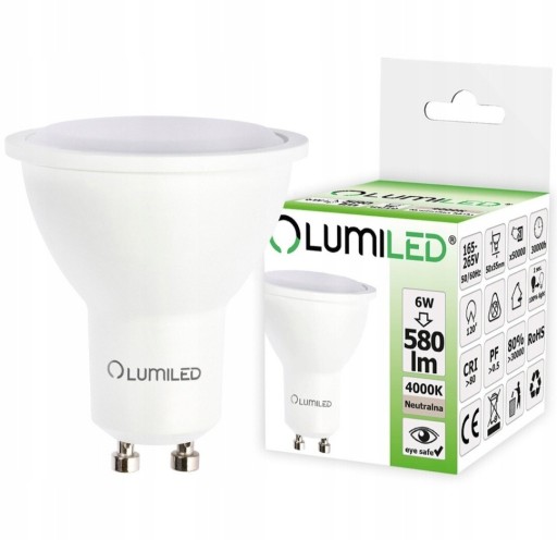 Zdjęcie oferty: LUMILED Żarówka LED 6W 580lm 4000K Neutralna