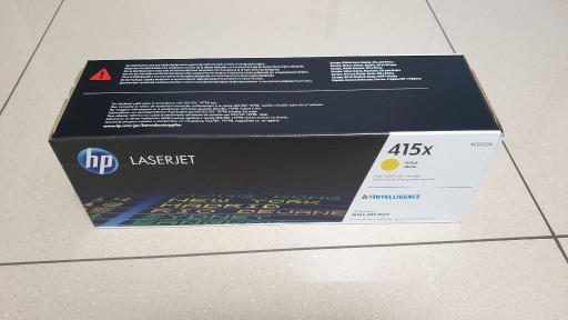 Zdjęcie oferty: Toner HP 415X W2032X M454 M479 yellow oryginał FV2