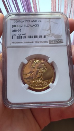 Zdjęcie oferty: 2 zł 1999 Juliusz Słowacki NGC MS66