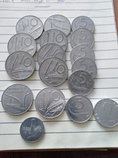 Zdjęcie oferty: Lot monet Republika Włoska 