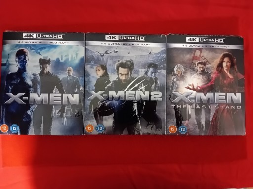 Zdjęcie oferty: X-MEN 1, 2, 3 [Blu-Ray 4K] PL