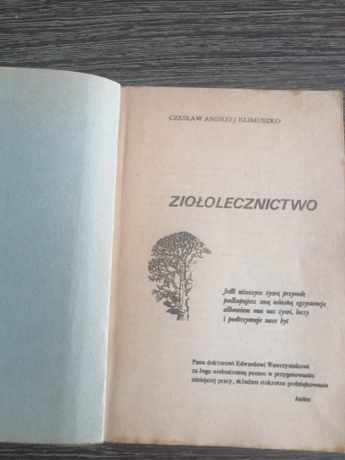 Zdjęcie oferty: Ziołolecznictwo Czesław Andrzej Klimuszko