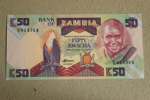 Zdjęcie oferty: Zambia - 50 Kwacha   -  St.1 - #35