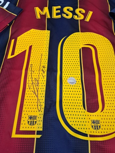 Zdjęcie oferty: Koszulka Lionel Messi Autograf