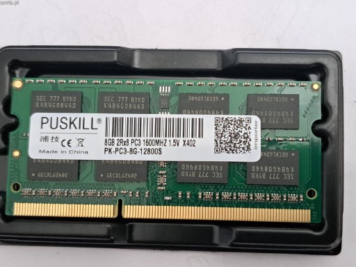 Zdjęcie oferty: Pamięć do laptopa DDR 3   - 8 GB 2 GB  1 GB