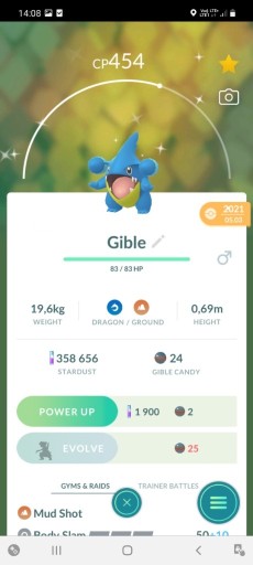 Zdjęcie oferty: Shiny Gible Trade Pokemon Go