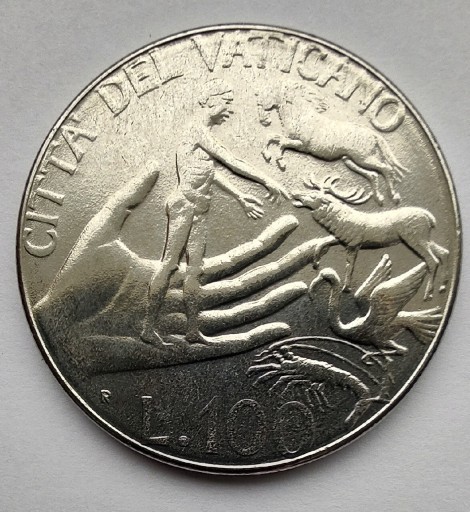 Zdjęcie oferty: WATYKAN JP II 100 Lire 1988 okołoMENNICZA