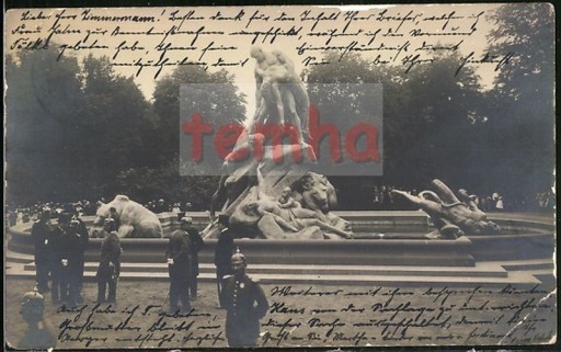 Zdjęcie oferty: BYDGOSZCZ Bromberg fontanna wojsko foto 1906