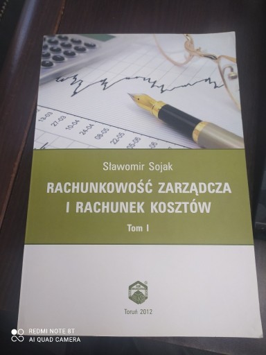 Zdjęcie oferty: RACHUNKOWOŚĆ ZARZĄDCZA I RACHUNEK KOSZTÓW SOJAK 1