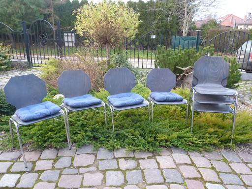 Zdjęcie oferty: 14 krzesła drewno z metalem