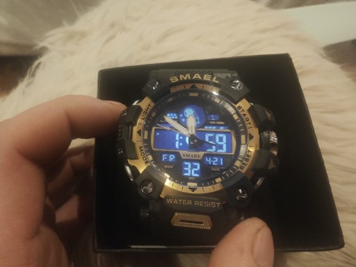 Zdjęcie oferty: Zegarek SMAEL czarno złoty elektroniczno-analogowy
