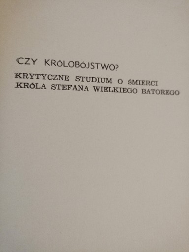 Zdjęcie oferty: Czy królobójstwo? ... , Scheuring 1964