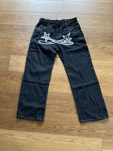 Zdjęcie oferty: Men's Baggy Jeans Star Printed Vintage Street Jean