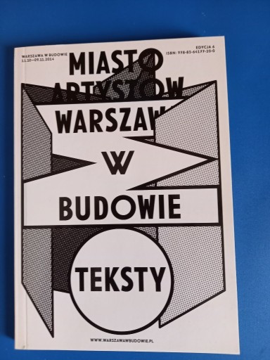 Zdjęcie oferty: Miasto artystów. Warszawa w budowie 6 - teksty.