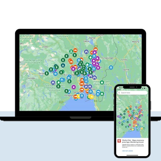 Zdjęcie oferty: Interaktywna Mapa Okolice Oslo, Norwegia