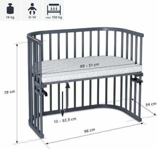 Zdjęcie oferty: !! WYPRZEDAŻ !! Łóżeczko boczne BABYBAY BOXSPRING 