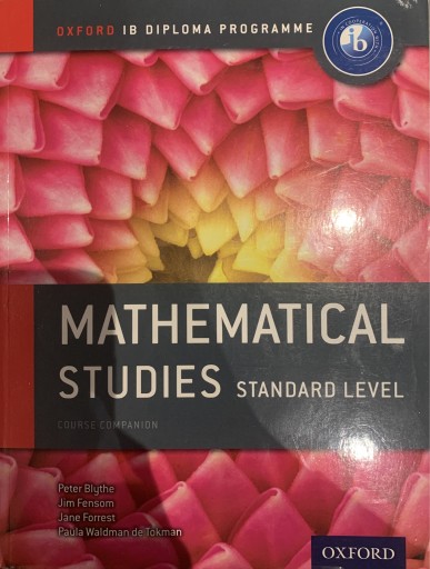 Zdjęcie oferty: IB Mathematical Studies Sl Course Book: Oxford IB 