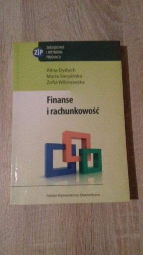 Zdjęcie oferty: FINANSE I RACHUNKOWOŚĆ  A. Dyduch, M. Sierpińska
