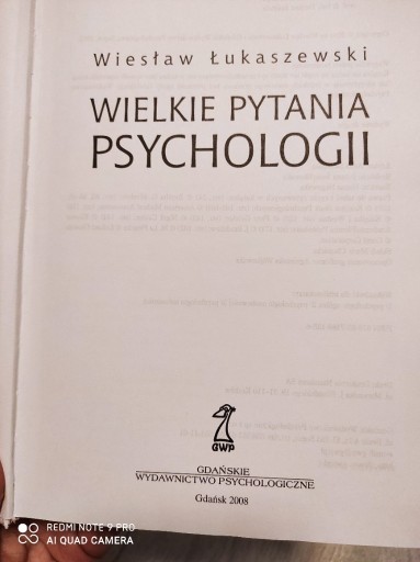 Zdjęcie oferty: Wielkie pytania psychologii 