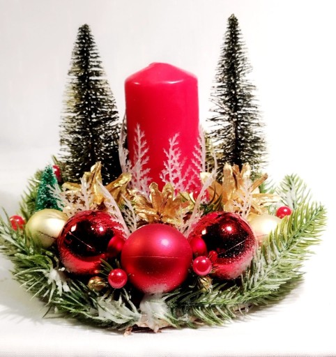 Zdjęcie oferty: Stroik Boże Narodzenie Dekoracja stołu Prezent