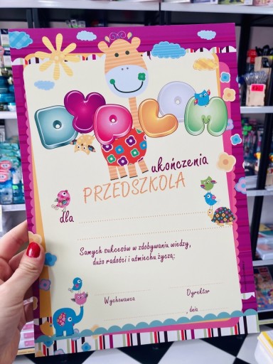 Zdjęcie oferty: Dyplom ukończenia przedszkola 