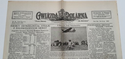 Zdjęcie oferty: Stara gazeta 1940 rok Unikat 