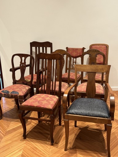 Zdjęcie oferty: osiem krzeseł antycznych secesja 