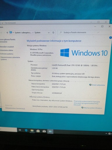 Zdjęcie oferty: Komputer z Windows 10