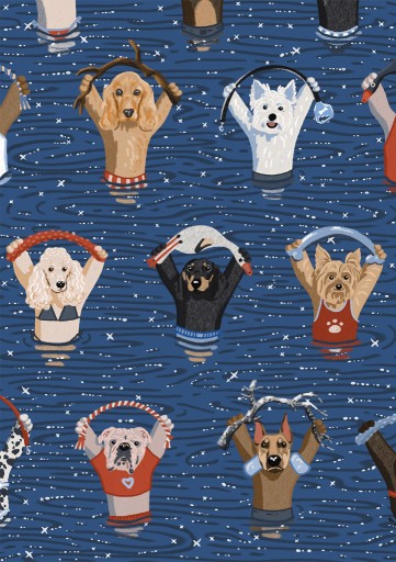 Zdjęcie oferty: Plakat A4 „Aqua-aerobik z psami”