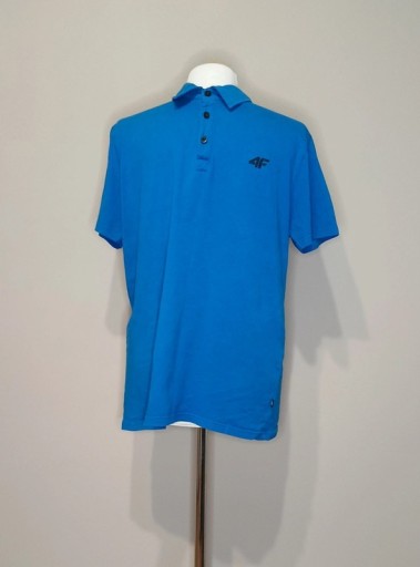 Zdjęcie oferty: Niebieska koszulka Polo 4F M